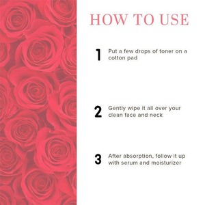โทนเนอร์บำรุงผิวหน้าให้ความชุ่มชื่นและสดชื่นโทนเนอร์สำหรับผิวสีกุหลาบธรรมชาติสำหรับผิวที่เปล่งปลั่งและนุ่ม - Product Image 4