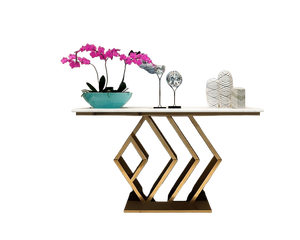 โต๊ะคอนโซลทรงสี่เหลี่ยมผืนผ้าทำจากโลหะเกรดสูงสำหรับตกแต่งบ้าน - Product Image 2