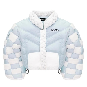 Unisex Winter Outdoor Puffer Jacket High Quality Waterproof <b>Camouflage</b> Patchwork Design with Pockets - Product Image 3