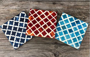 Posavasos Cuadrados de Nogal con Incrustaciones de Hueso, Estilo Mughal, Ecológicos y Clásicos, de Alta Demanda, para Decoración de Sala de Estar y Regalos - Product Image 4