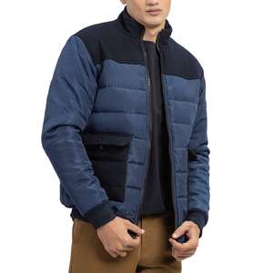 Chaqueta acolchada de invierno Formal Unisex, con revestimiento acolchado, impermeable, a prueba de viento, características de Panel de contraste, Impresión de descarga, cremallera frontal - Product Image 1