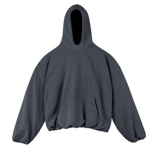 Sudadera con capucha cuadrada de mezcla de algodón básico de peso pesado para hombre personalizada de alta calidad capa de Sudadera con capucha de gran tamaño de invierno - Product Image 4