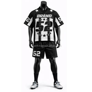 Servicios OEM, Jersey de Fútbol Americano de Manga Corta, Transpirable, Último Modelo, Alta Calidad, Personalizable, 100% Poliéster, Tallas Grandes - Product Image 4