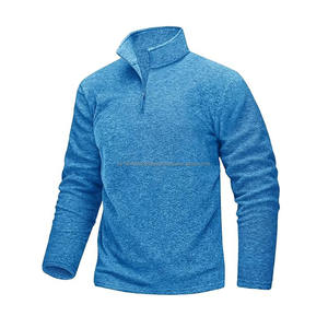 Sudadera Deportiva Personalizada de Invierno con Cuello Alto Bordado para Hombre, Sudadera de Forro Polar con Cierre de 14, Informal, de Manga Larga, para Correr y Hacer Ejercicio - Product Image 5