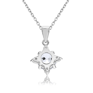 Collier pendentif solitaire de luxe en argent 925 avec diamant Moissanite 1,2 carat certifié par un <span class=keywords><strong>testeur</strong></span> de diamants, bijoux pour femme, Destiny Jewellery - Product Image 3