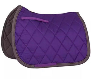 China Source Factory Professional Custom <b>Velvet</b> Noble and Elegant <b>Black</b> Harness Saddle Pad English Pad for Horse Racing - Product Image 2