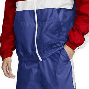 Survêtement coupe-vent personnalisable avec col à capuche et motif solide à la taille pour l'hiver - Product Image 6