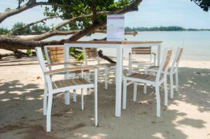 Ensemble de chaises Cattalina pour salle à manger au design minimaliste, produit de qualité en bois massif - Product Image 4
