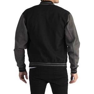 Men's Best Selling Winter Canvas Hooded Letterman Jacket with Stand Collar Custom Color & Streetwear Style - Product Image 2