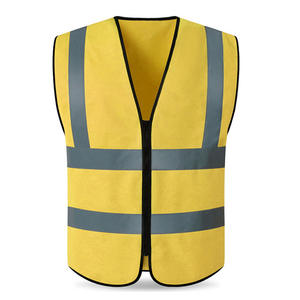 Chaleco de Seguridad Reflectante de Alta Visibilidad con Luces LED, Impermeable, Multibolsillos, Transpirable, de Poliéster Clase 3 para Construcción - Product Image 4