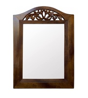 Grand miroir mural Art Déco rond en bois et métal, décoration d'intérieur moderne, antique, rustique, léger, de haute qualité, taille personnalisable