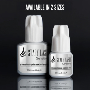 Sensitive Eyelash Extension <b>Glue</b> (5ml/10ml)-5-6 Sec Drying Liquid Waterproof Vegan Cruelty-Free Low Fumes Formaldehyde-Free - Product Image 3