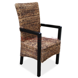 Chaise de salle à manger en rotin naturel en feuilles de bananier, style antique, pour la maison, les cafés, les restaurants et les hôtels (vente en gros) - Product Image 1