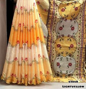 เสื้อโคตาส่าหรีปักลายดอกไม้พร้อมเสื้อผ้าคุณภาพส่งออก - Product Image 4