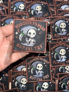 2025 patchs de broderie de Style frontière Merrow adhésif de haute qualité patchs 3D en plastique et serviette patchs auto-Logo pour la décoration de vêtements - Product Image 6