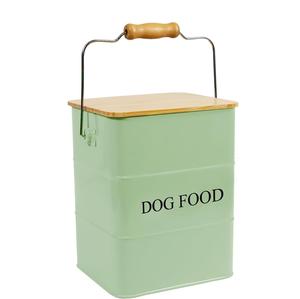 Vintage rustic Galvanized Metal Storage Canisters Set of 2 Rustic Farmhouse <b>Kitchen</b> Food Containers with Lids <b>Pantry</b> Organizer - Product Image 4