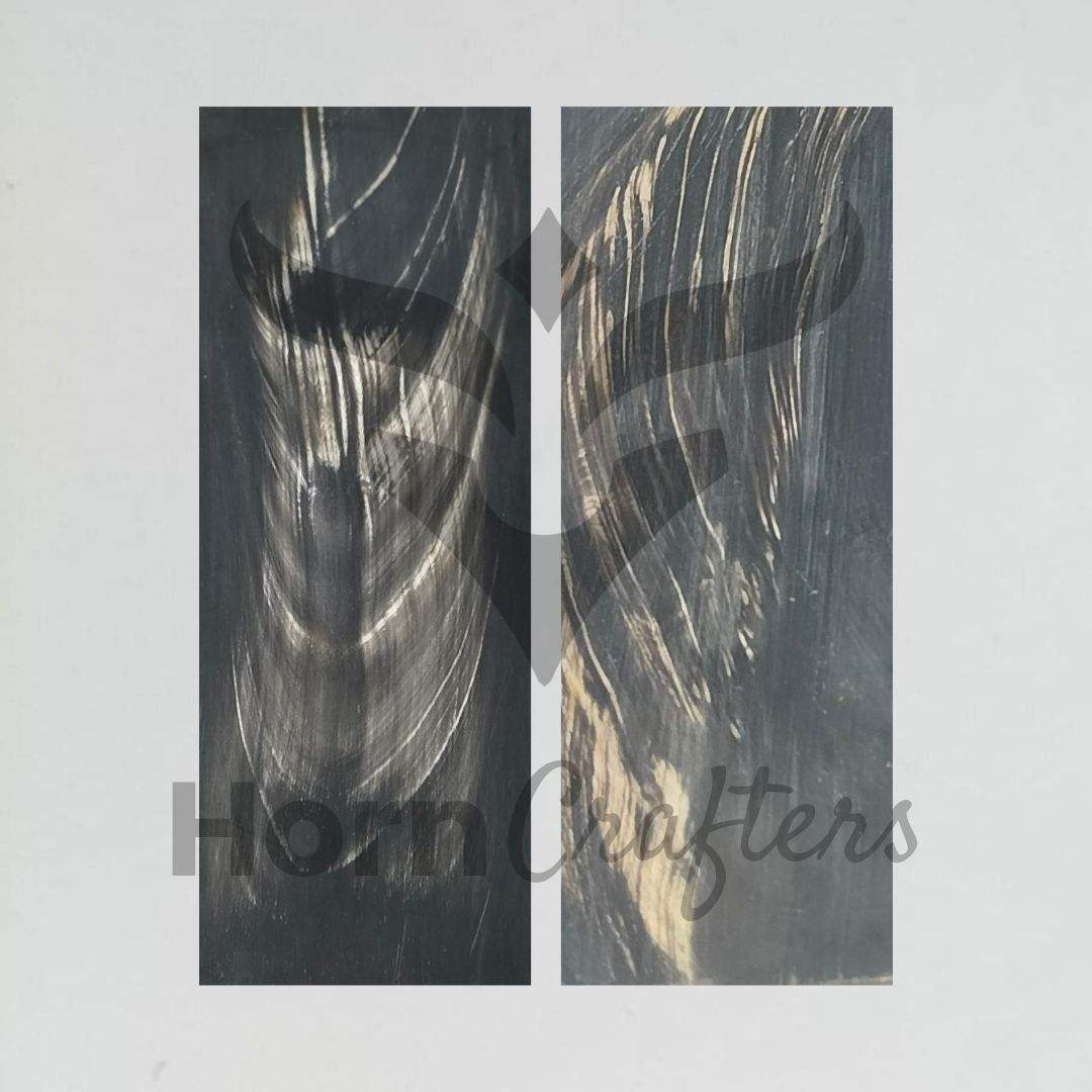 Black with White Streaks