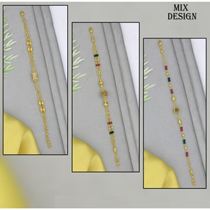 24K Gold Plated Luxury <b>Bracelet</b> for Women Saudi Arabia Dubai Fashion Trendy Alloy Bead Wedding for Parties China Wedding - Product Image 3