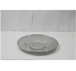 ถาดเสิร์ฟอาหารสแตนเลสทรงกลมเคลือบเงาสำหรับตกแต่ง - Product Image 1