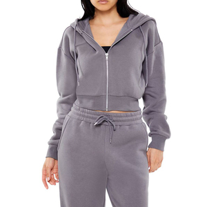 2025 américain rétro fermeture éclair à capuche Joggers pantalon 2 pièces ensemble concepteur mode lettre imprimé tissé tricot Skinny Fit personnalisé - Product Image 2