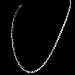 Luxury <b>White</b> <b>Gold</b> 14Kt Tennis Necklace <b>for</b> <b>Women</b> Handcrafted Indian Jewelry <b>for</b> Bridal Wear Party Occasions and Boutique Gifting - Product Image 3