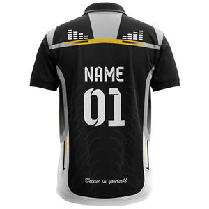 เสื้อทีมคริกเก็ตของผู้ชายเสื้อทีมออกกำลังกายระบายอากาศได้ดีแห้งเร็วน้ำหนักเบาพิมพ์ลายระเหิด - Product Image 2