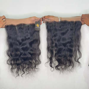 Paquetes de cabello humano rizado sin procesar indio de visón de Grado Superior 11A 12A y cierre frontal de encaje HD 5x5 13x4 suizo HD - Product Image 1