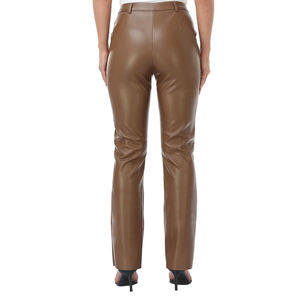 กางเกงหนังผู้หญิงเข้ารูปแบบผอมสำหรับฤดูหนาวรู้สึกเพรียวบางเงางามใช้งานได้หลากหลายทุกโอกาสใส่สบาย - Product Image 3