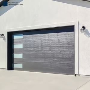 Offre promotionnelle <span class=keywords><strong>Porte</strong></span> <span class=keywords><strong>de</strong></span> <span class=keywords><strong>garage</strong></span> isolée en acier galvanisé durable aspect chêne 10x7 12x8 - Product Image 6