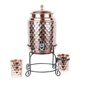 Dispensador de Agua de Cobre Hecho a Mano de Primera Calidad, Capacidad de 12 Litros, Acabado Dorado de Grado Comercial para Uso en el Hogar, Hoteles y Villas - Product Image 2