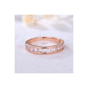 แหวนทองชั้นดีดีไซน์ใหม่หรูหราประดับอัญมณีสีรุ้งมูนสโตน - Product Image 1