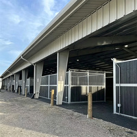 Structure en acier préfabriquée durable pour entrepôts, écuries et bâtiments équestres intérieurs et arènes de manége