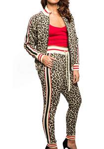 Women's Casual Slim Fit Tracksuit Set Breathable Quick Dry Cotton Solid Color <b>Stand</b> Collar Tassel Hoodie Zipper Most Selling - Product Image 5