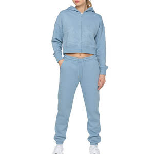 เสื้อครอปเอวลอยมีซิปเสื้อวอร์มสำหรับออกกำลังกายกลางแจ้ง - Product Image 3