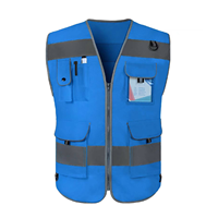 Chaleco de Seguridad para Hombre, de Poliéster, Color Sólido, con Logotipo Personalizado, Marca Bangladesh, Uniformes de Trabajo, Impresión Digital, Precio Económico al por Mayor