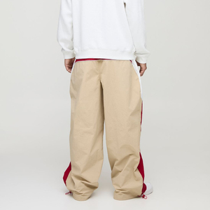 High quality 100% <b>nylon</b> men's pants custom DTF printed logo streetwear custom washed with side panals hip hop man pants - Product Image 3