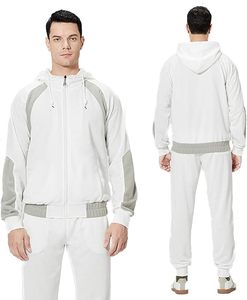 Trajes de pista delanteros con cremallera para hombre personalizados al por mayor buena calidad troncos negros estampados estilo casual de talla grande transpirable para invierno - Product Image 3