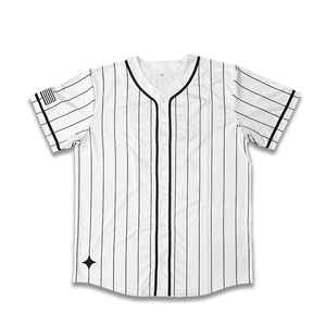 Logotipo de equipo personalizado, número, camisetas de béisbol clásicas, diseño de impresión por sublimación, rayas transpirables, camiseta de béisbol deportiva - Product Image 2