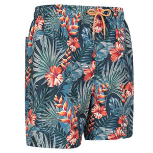 Ensemble de shorts de bain décontractés pour hommes, taille haute élastique, imprimé, été, 100 % polyester, séchage rapide, respirant, numérique, vente en gros - Product Image 3