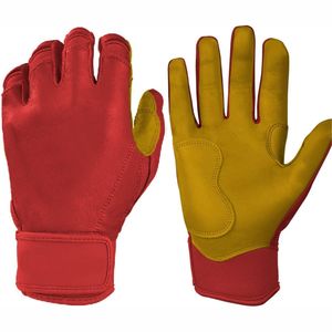 Guantes de Bateo de Béisbol Profesionales Ligeros y Ecológicos de la Mejor Calidad, de Cuero Vacuno, con Cierre de Gancho y Bucle, Personalizables - Product Image 2