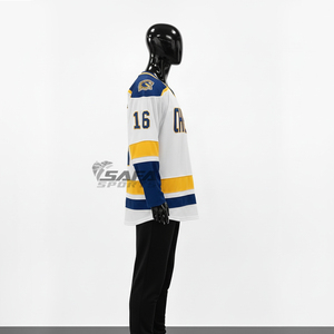 เสื้อฮอกกี้น้ำแข็งคุณภาพสูงแบบกำหนดเองสำหรับผู้ชาย ไซส์อเมริกา สไตล์ใหม่ ขายส่ง เสื้อซ้อมฮอกกี้ ปักและพิมพ์ลาย - Product Image 3