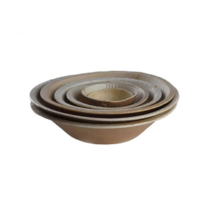 Vaisselle en feuille jetable biodégradable écologique bols ronds profonds pour les fêtes de mariage service alimentaire - Product Image 6