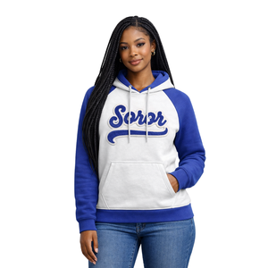 Sweat à capuche à manches raglan blanc Zeta Phi Beta Soror, inspiré des fondateurs de 1920, sororité grecque, femme d'honneur supérieure, vêtements haut de gamme - Product Image 1