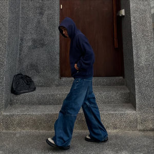 Custom Wholesale Washed <b>Zip</b> <b>up</b> <b>Hoodie</b> <b>Vintage</b> Graphic Printed Rhinestone Y2K <b>Hoodie</b> Sweatshirts Streetwear Manufacturer - Product Image 5