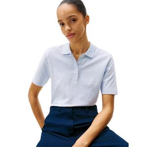 Camisetas Polo de manga corta para mujer de alta calidad, mezcla de algodón personalizada, ligero, transpirable, nuevo diseño, botón para verano - Product Image 4