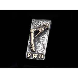 Pince à billets fille RW dorée avec initiales - Product Image 3