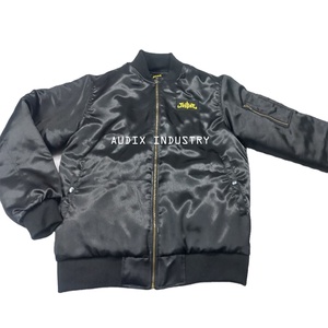 Cao đẳng Áo khoác trống thêu lụa số lượng lớn bán buôn tùy chỉnh Mens bóng chày máy bay ném bom satin Áo khoác satin máy bay ném bom áo khoác, áo khoác & Áo ghi lê - Product Image 6