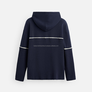 Ropa de calle personalizada, chándal Vintage lavado con ácido, ropa de calle para hombre, Sudadera con capucha y pantalones de chándal de retazos desgastados, conjunto de chándal para hombre - Product Image 4