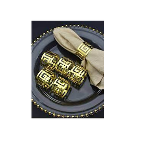 Ensembles de ronds de serviette en laiton, porte-serviettes de noël pour taille personnalisée, prix bon marché et produit Offre Spéciale - Product Image 1