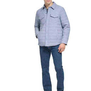 Veste polaire d'hiver pour hommes de haute qualité vente chaude régulière légère chaude veste en duvet d'extérieur tissu neuf - Product Image 6